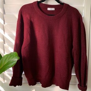 Comfy Maroon Sweater